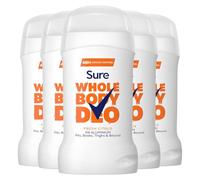 Sure Deodorant Cream Fresh Stick, Pack of 5, Whole Body Deodorant for Women Aluminium Free Deo Stick with Fresh and Floral Fragrance Provides 48-Hour Odour Control, 50 ml