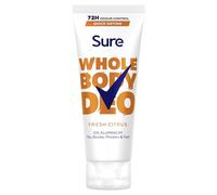 Sure Women Fresh Citrus Whole Body All Over Body Deodorant Cream with a fresh & airy fragrance and 72 hour odour control 75ml