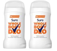 Sure Fresh Citrus Whole Body Deodorant Women's Deodorant Stick with a fresh & airy fragrance for 48 hour odour control 50 ml (Pack of 2)