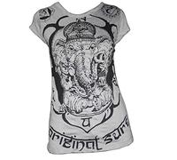 Sure Ganesh Sure T-Shirt, Bangkok Subculture Brand, Made of Very Fine Freshrunk Cotton, in S, M and L, Vintage Style!, gray, S