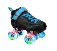 Sure-Grip Sugar & Spice Kids Roller Skates | Durable Vinyl Boot with Comfortable Padding - Features Indoor/Outdoor Light-Up Wheels - Lightweight Nylon Plate & Trucks