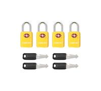 Sure Lock TSA Approved Mini Luggage Locks - One Key Opens All - Fits Small Latch Spaces and Strip Holes - Compact Travel Lock for Suitcases, Backpacks and