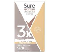 Sure Maximum Protection Sport Strength Anti-Perspirant Cream Women's Deodorant Stick with 3x stronger* sweat protection for 96 hour sweat and odour protection 45 ml