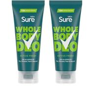 Sure Men Active Fresh Whole Body Deodorant Men's Deodorant Cream with a herbal, citrus & woody fragrance for 72 hour odour control 75 ml (Pack of 2)