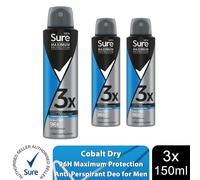 Sure Maximum Protection Cobalt Dry 96h Deodorant Spray 150ml