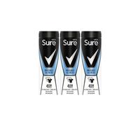 Sure Men Anti-Perspirant Deodorant Spray Invisible Ice 150ml (Pack of 3)