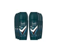 Sure Men 'anti-Perspirant Roll On' 72H Nonstop Protection Ice Fresh, 6X50Ml In White White