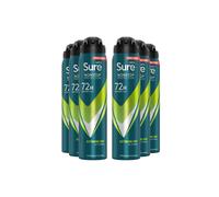 Sure Men 'antiperspirant' 72H Protection Extreme Dry Deodorant, 6X250Ml In White White