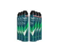 Sure Men 'antiperspirant' 72H Protection Quantum Dry Deodorant, 6X250Ml In White White
