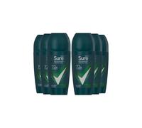 Sure Men 'antiperspirant Deo' Roll On 72H Protection Quantum Dry, 6X50Ml In White White One Size