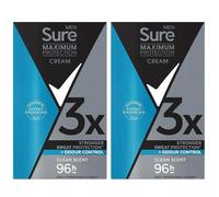 Sure Men Maximum Protection Anti-Perspirant Deodorant Stick - Pack of 2x45ml New