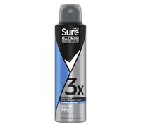 Sure Men Maximum Protection Cobalt Dry Antiperspirant Body Spray Deodorant with 3x stronger* sweat protection for 96 hour protection against sweat and odour 150 ml