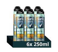 Sure Men Nonstop Protection FIFA Limited Collection Cobalt Dry Anti-Perspirant Aerosol men's deodorant spray with passion activated freshness for 72 hour odour and sweat protection 250 ml