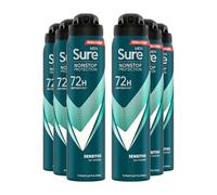 4 x 250 ML Sure Men QUANTUM DRY 72 HOUR Protection Anti-perspirant/ Deodorant