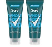 Sure Men Ocean Rush Whole Body Deodorant Men's Deodorant Cream with a herbal & woody fragrance for 72 hour odour control 75 ml (Pack of 2)