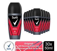 Sure Men Original Antiperspirant Roll On 48H Sweat & Odour Protection, 30x50ml