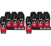 Sure Men Original Roll On Deodorant Antiperspirant with MotionSense technology for 48 hour protection against sweat and odour 50 ml, Pack of 12