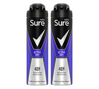 Sure Men Anti Perspirant 48H Protection Active Dry Deodorant, 6 Pack, 150ml