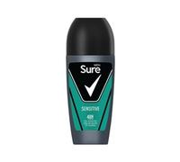 Sure Men Sensitive Antiperspirant Roll On 48H Sweat & Odour Protection, 3x50ml