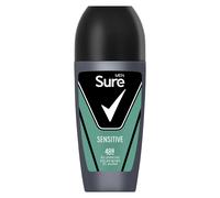Sure Men Sensitive Roll On Deodorant Antiperspirant with MotionSense technology for 48 hour protection against sweat and odour 50 ml, Pack of 6