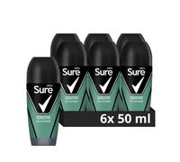 Sure Men Sensitive Roll On Deodorant Antiperspirant with MotionSense technology for 48 hour protection against sweat and odour 50 ml, Pack of 6