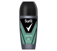 Sure Men Sensitive Roll On Deodorant Antiperspirant with MotionSense technology for 48 hour protection against sweat and odour 50 ml, Pack of 6