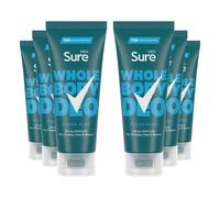 Sure Men Whole Body Deodorant Cream Ocean Rush with 72H Odour Control 75ml, 6 Pk