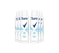 Sure Motion Sense Women Cotton 'anti Perspirant Deodorant', 6X150Ml In White White One Size
