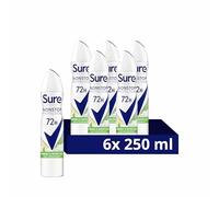 Sure Women Antiperspirant 72H Nonstop Protection Freesia & Water Lily Deo, 6x250ml