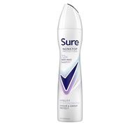 Sure Nonstop Protection Vitality Anti-Perspirant Aerosol Women's Deodorant Spray with Body Heat Activated tech. and a coconut & lotus flower scent for 72 hour odour and sweat protection 6x 250 ml