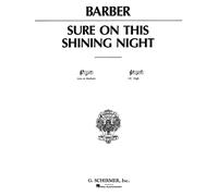 Sure on This Shining Night: High Voice