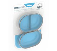 Surefeed Pet Feeder Mat and Bowl Set - Blue