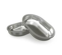 Sure Petcare SureFeed Stainless Steel Bowl Set, Compatiable with Sure Petcare Microchip Pet Feeder, Microchip Pet Feeder Connect and Sealed Pet Bowl, Metal, Pet Food Bowl, Pack of 2