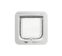 Sure Petcare SureFlap Microchip Cat Flap, RFID Collar Tags and Microchip Compatible, One-Button Control, Install in Doors, Windows and Walls, White, 4
