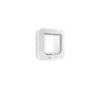 Sure Petcare SureFlap Microchip Cat Flap, RFID Collar Tags and Microchip Compatible, One-Button Control, Install in Doors, Windows and Walls, White