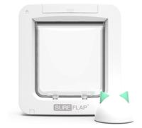 Sure Petcare SureFlap Microchip Pet Door Connect with Hub, Mobile App Control, Curfew Function, For Cats & Small Dogs, Install in Doors, Win