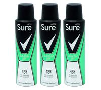 Sure Women Nonstop Protection Cotton Dry Deodorant Body Spray Antiperspirant with body heat activated technology for 72 hour odour and sweat protection 250 ml, Pack of 6