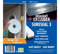 Sure Seal Draught Excluder - 3mm White 5m Roll