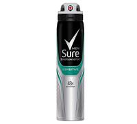 Sure Sensitive 48h protection against sweat and odour Anti-perspirant Aerosol MotionSense technology deodorant 250 ml