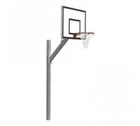 Sure Shot 662 Galvanised Eurocourt Unit Basketball Unit 65662 With or Without Pole Padding (Without Pole Padding)