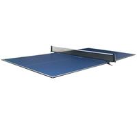 Sure Shot 9 x 5 Full Size Table Tennis Table Top - Blue 12mm Playing Surface, Complete Set with Net, 2 Bats & 3 Balls, Foldable Space-Saving Indoor Ping Pong Table for Home & School Use