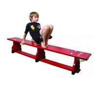 Sure Shot Coloured Balance Bench, 2.65m (8ft9") / Red