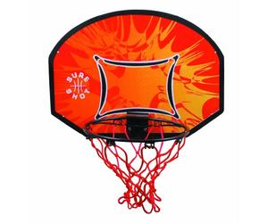 Sure Shot Kids Little Shot Backboard & Ring - Orange/Black/Red