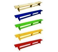 Sure Shot Lite Wood Coloured Bench 2m Long - Red