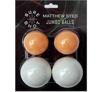 Sure Shot Matthew Syed Jumbo Table Tennis Balls - Pack of 4