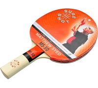 Sure Shot Matthew Syed MS-50 Table Tennis & Ping Pong Bat - Professional Table Tennis Racket - ITTF Approved - Enhanced Spin, Speed & Control - 2.0mm Stag Super Rubber - Best Price & Quality