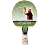 Sure Shot Matthew Syed MS-8 Ping Pong & Table Tennis Bat - ITTF Approved STAG Control Rubber, High Precision Paddle for All-Round Play