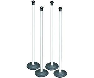 Sure Shot Outdoor Baseball Playing Heavy Duty Rounder Set Of 4 Pvc Posts