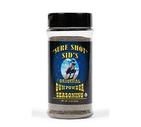 Sure Shot Sid’s Original Gunpowder Seasoning - All-Purpose BBQ Rub & Grill Seasoning with Activated Charcoal, 12 oz