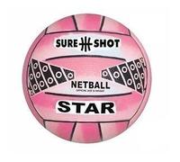 Sure Shot Star Netball Pink 5 Size